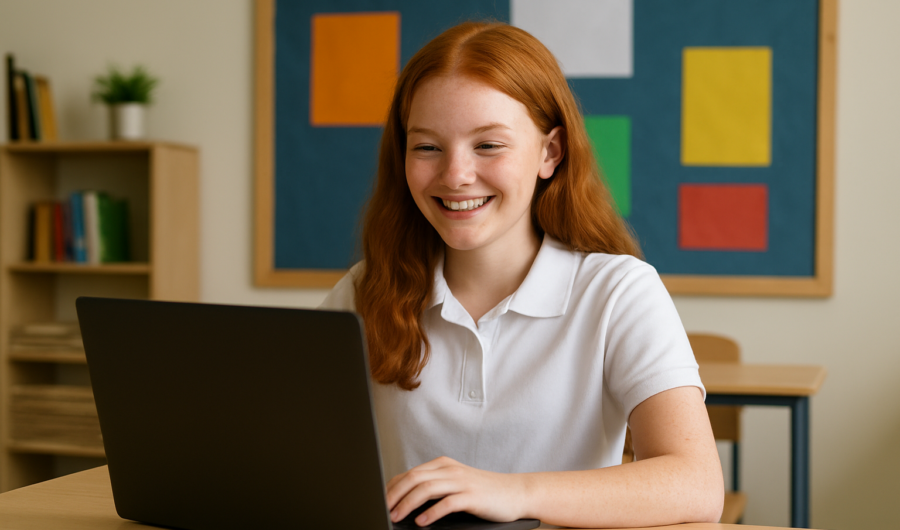 Alumna de bachillerato Alumna de bachillerato